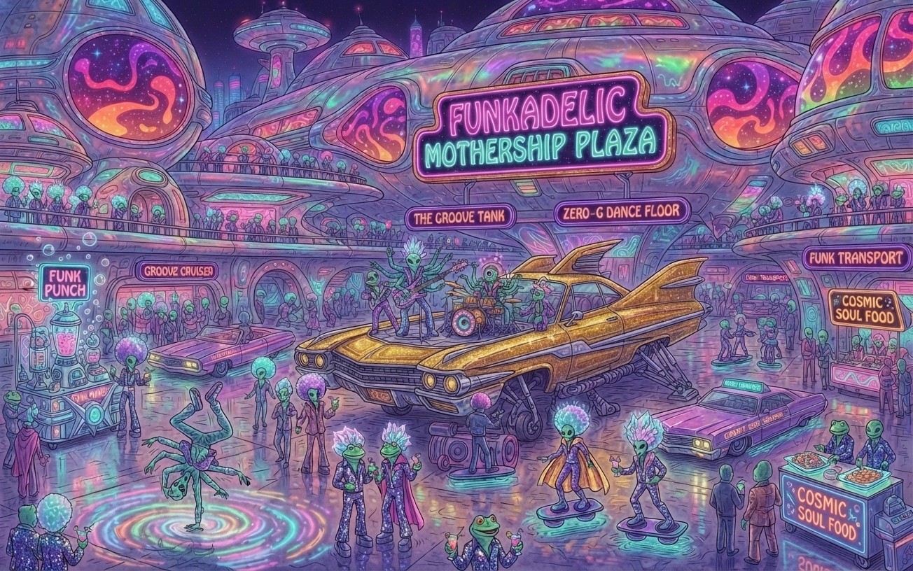 Funkadelic Mothership Plaza